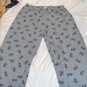 Disney Mickey Mouse print pants. Size L